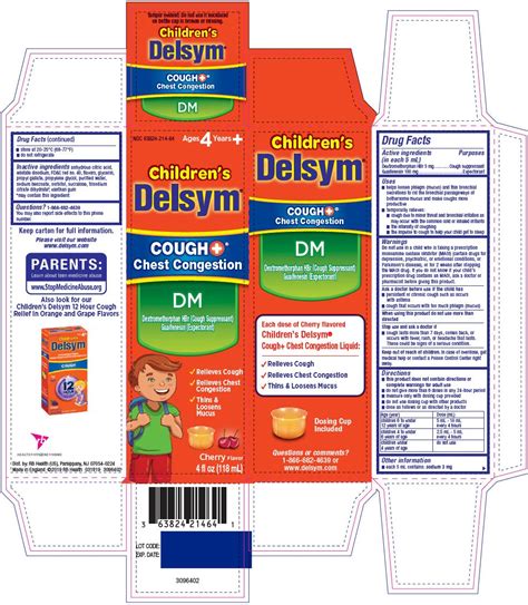 delsym cough syrup children's dosage|Delsym (Dextromethorphan) Dosages: Forms, Strength, .